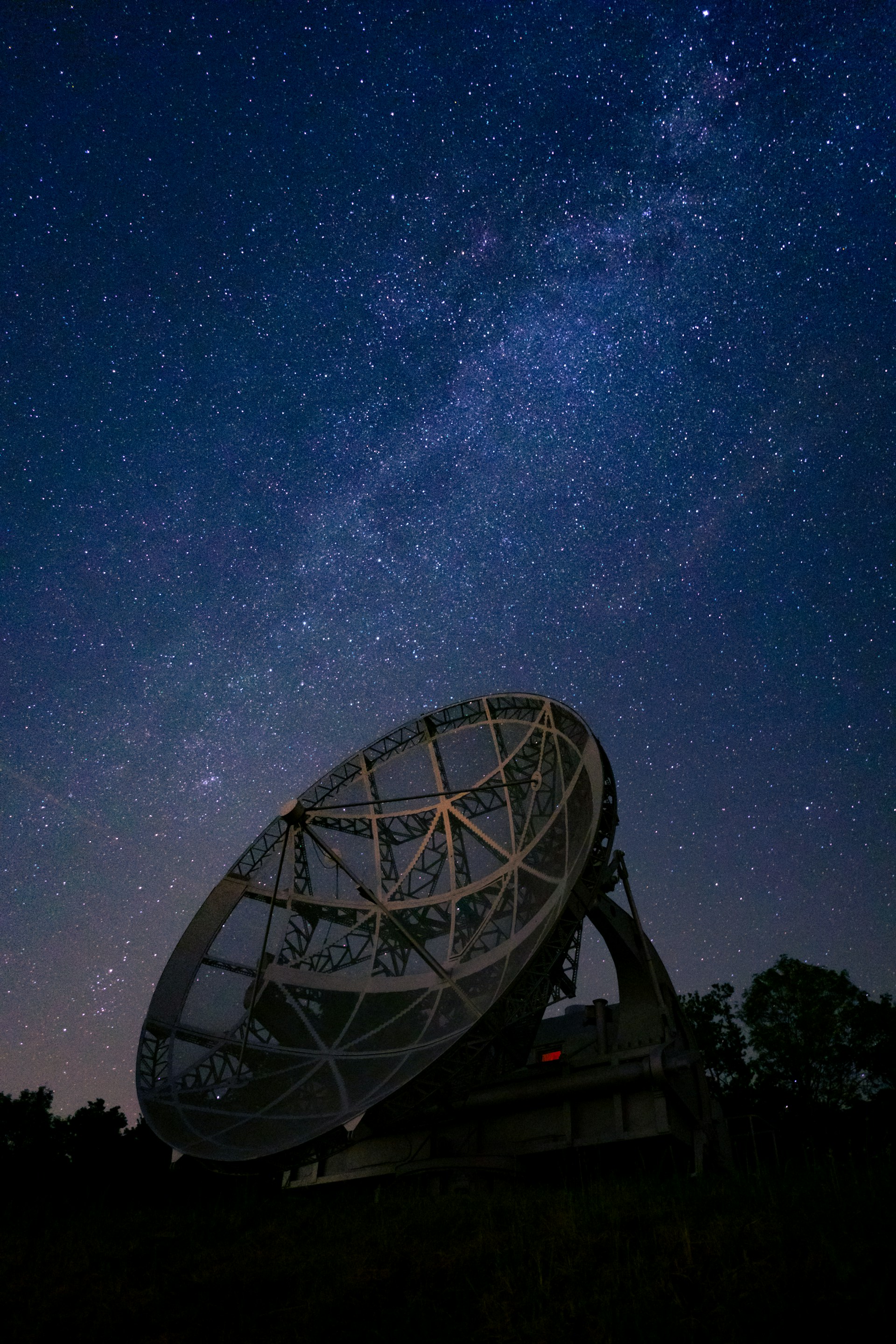 Satellite dish array used for space-based intelligence and terrestrial monitoring systems